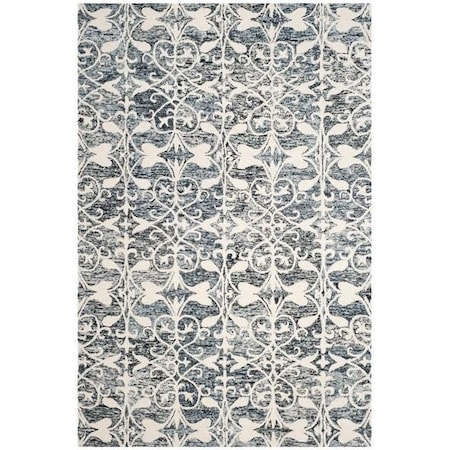 Safavieh Chatham Large Rectangle Rugs, Charcoal and Ivory - 8 x 10 ft. CHT765D-8